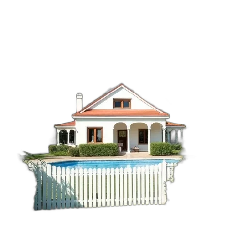 building, 3d render, photorealistic, concept art, pixel art, pastel, white, house transparent PNG cut-out
