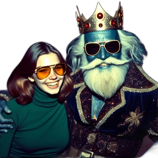 crown, mask, robot, concept art, fantasy art, two, individuals, pose transparent PNG cut-out