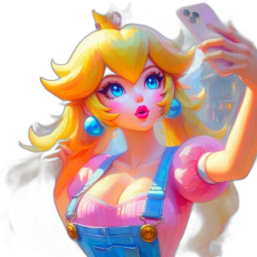 dress, crown, concept art, fantasy art, vaporwave, 3d render, pastel, neon transparent PNG cut-out