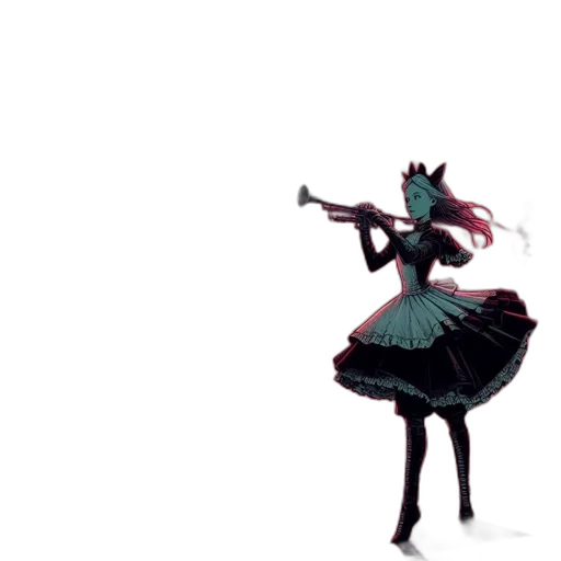 weapon, dress, staff, creature, concept art, pixel art, 3d render, fantasy art transparent PNG cut-out