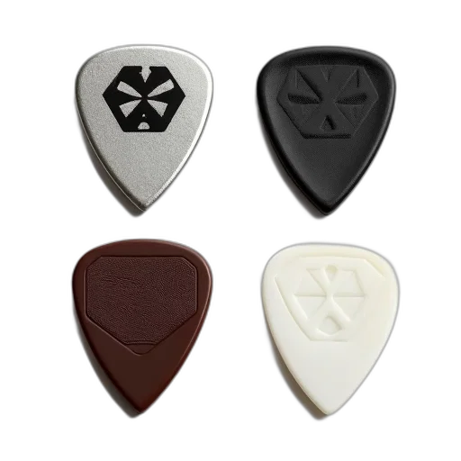 jewelry, earth tones, set, four, guitar, picks, different, colors transparent PNG cut-out