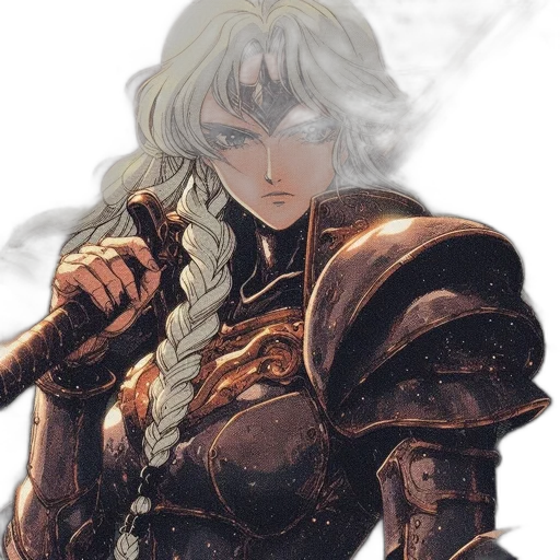 sword, weapon, dragon, face, fantasy art, concept art, anime, watercolor transparent PNG cut-out