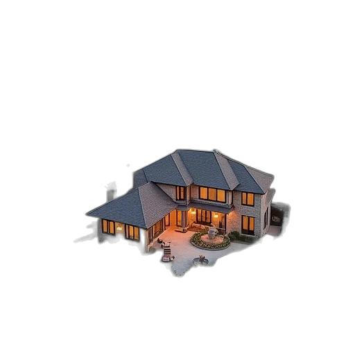 building, furniture, 3d render, pixel art transparent PNG cut-out