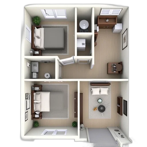 furniture, building, 3d render, photorealistic transparent PNG cut-out