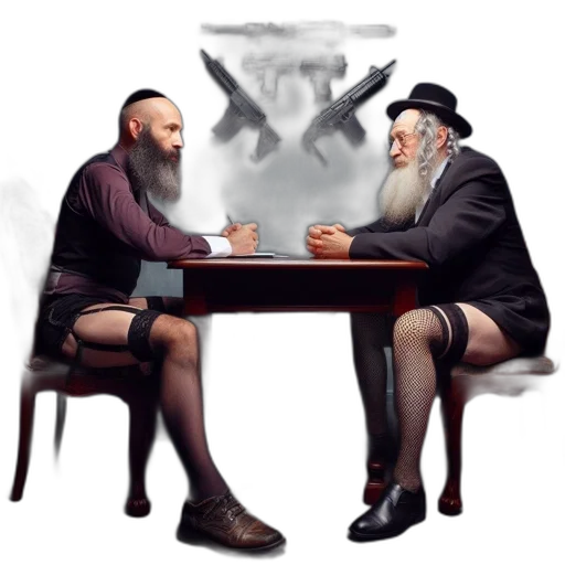 furniture, concept art, fantasy art, pixel art, photorealistic, fire, two, men transparent PNG cut-out