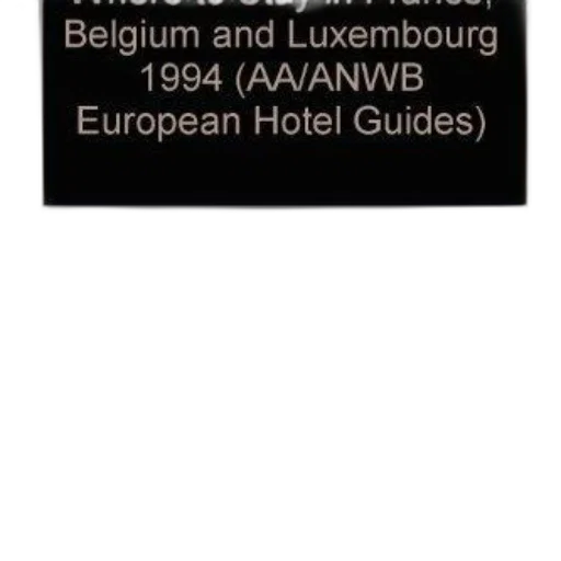 book, titled, where, stay, france, belgium, luxembourg, 1994 transparent PNG cut-out
