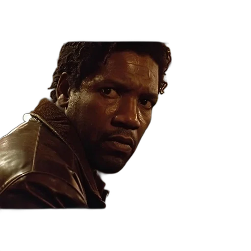 face, jacket, hair, weapon, photorealistic, close-up, man, his transparent PNG cut-out