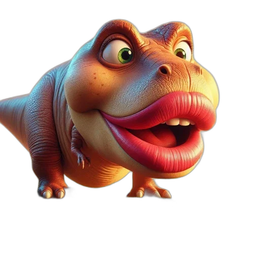 animal, creature, dragon, face, 3d render, concept art, photorealistic, cartoon transparent PNG cut-out