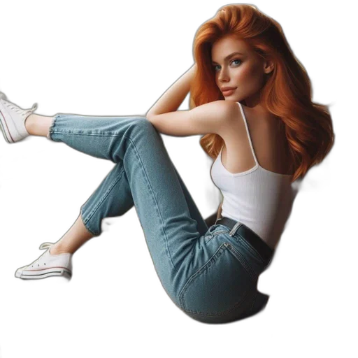 shoes, hair, jacket, jewelry, photorealistic, oil painting, cartoon, concept art transparent PNG cut-out