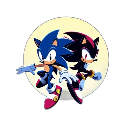 concept art, pixel art, comic book art, 3d render, blue, two, hedgehogs, sonic transparent PNG cut-out
