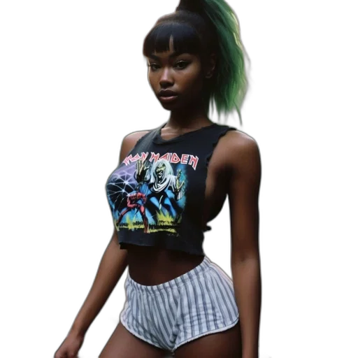 dress, jacket, cyberpunk, pixel art, 3d render, concept art, neon, green transparent PNG cut-out