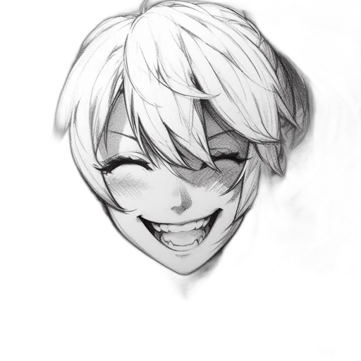 face, mask, creature, crown, anime, pencil sketch, concept art, cartoon transparent PNG cut-out