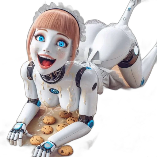 robot, food, creature, 3d render, concept art, anime, photorealistic, outer space transparent PNG cut-out