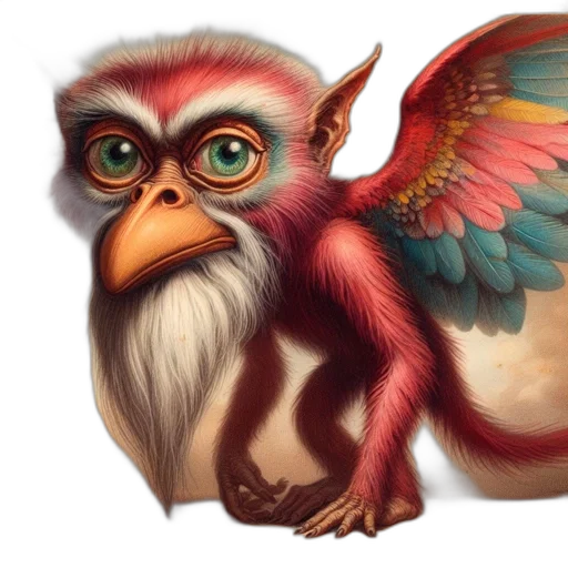 creature, animal, dragon, concept art, fantasy art, photorealistic, 3d render, anthropomorphic transparent PNG cut-out