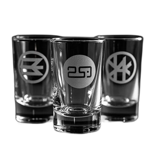 3d render, set, four, etched transparent PNG cut-out