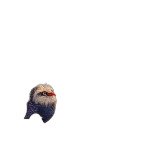 creature, animal, hair, face, 3d render, pixel art, concept art, photorealistic transparent PNG cut-out