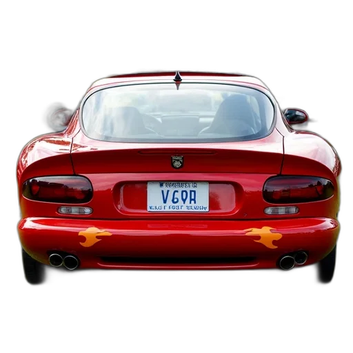 car, photorealistic, 3d render, red, sports, flame, design, hood transparent PNG cut-out