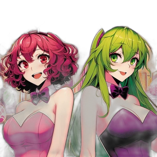 anime, pixel art, concept art, fantasy art, green, colorful, neon, monochrome transparent PNG cut-out
