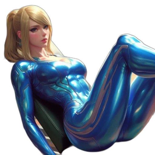robot, dress, concept art, comic book art, 3d render, fantasy art, underwater, blue transparent PNG cut-out