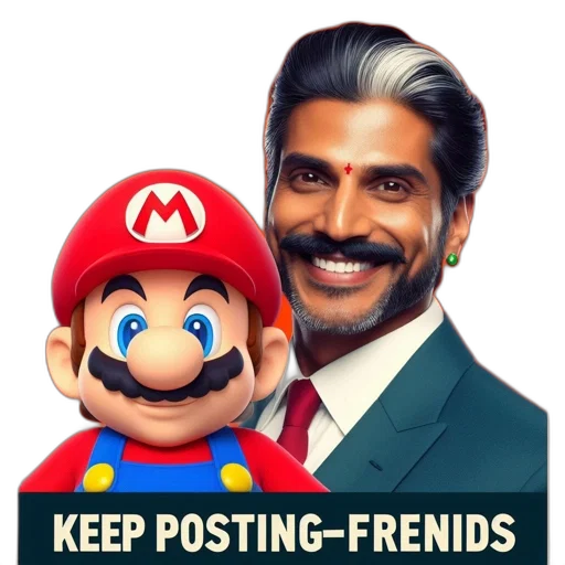 face, photorealistic, pixel art, concept art, 3d render, mario, character, super transparent PNG cut-out