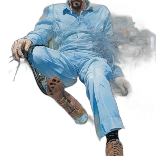 staff, jacket, shoes, face, concept art, photorealistic, comic book art, cyberpunk transparent PNG cut-out