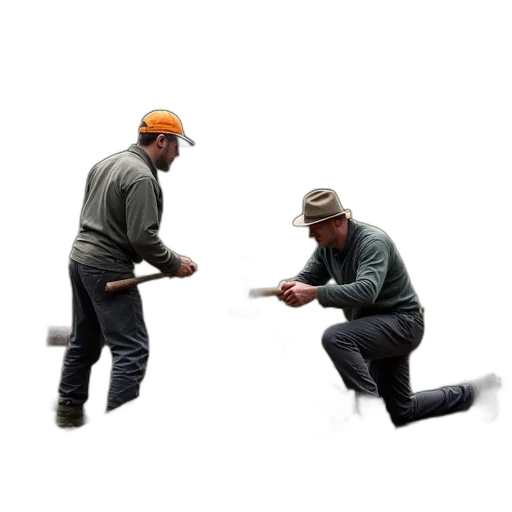 hat, shoes, staff, jacket, concept art, 3d render, pixel art, photorealistic transparent PNG cut-out