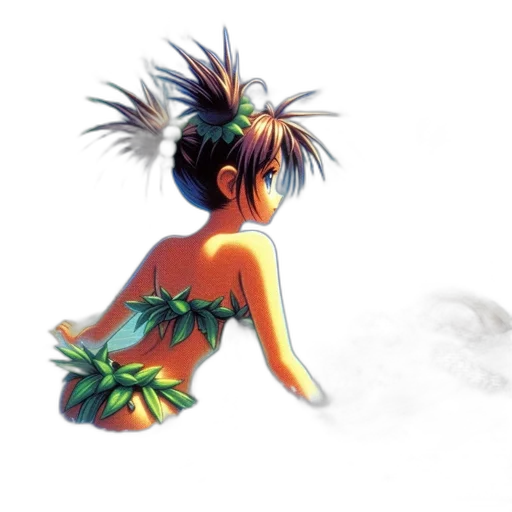 crown, concept art, fantasy art, 3d render, pixel art, underwater, young, female transparent PNG cut-out