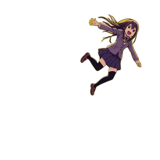 creature, staff, hair, pixel art, concept art, watercolor, anime, dark transparent PNG cut-out
