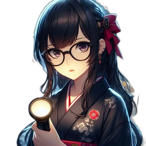 staff, weapon, face, flower, anime, pixel art, fantasy art, concept art transparent PNG cut-out