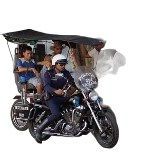 umbrella, car, 3d render, photorealistic, police, officer, yamaha, motorcycle transparent PNG cut-out
