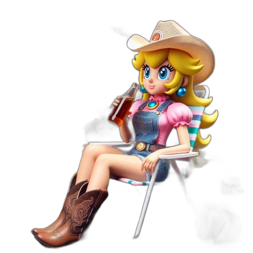 hat, furniture, staff, dress, pixel art, concept art, 3d render, cartoon transparent PNG cut-out