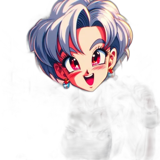 anime, watercolor, vaporwave, pixel art, pastel, red, blue, animated transparent PNG cut-out