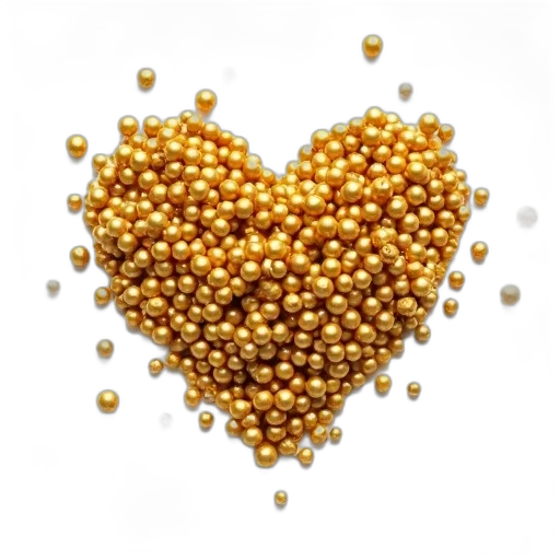 jewelry, food, crown, golden, pile, gold-colored, beads, scattered transparent PNG cut-out