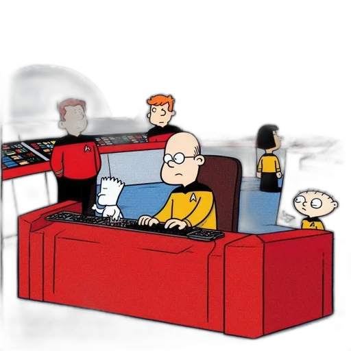 furniture, staff, robot, concept art, comic book art, cartoon, pixel art, outer space transparent PNG cut-out