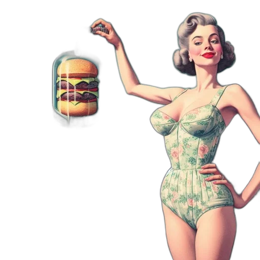 dress, food, concept art, pixel art, comic book art, photorealistic, elegant, woman transparent PNG cut-out