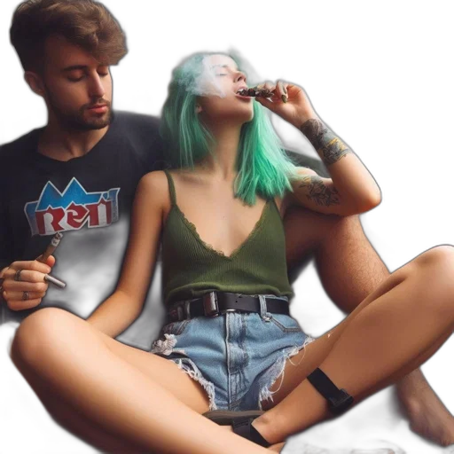 bottle, jacket, dress, umbrella, vaporwave, watercolor, photorealistic, concept art transparent PNG cut-out