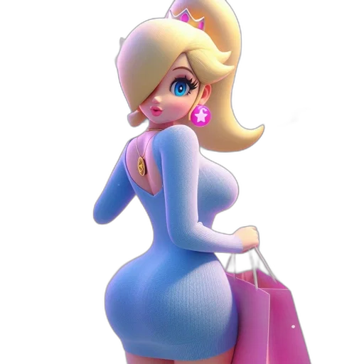 dress, 3d render, concept art, cartoon, vaporwave, pastel, animated, female transparent PNG cut-out