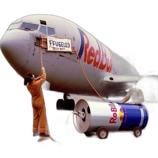 weapon, food, photorealistic, concept art, two, individuals, refuel, redbull transparent PNG cut-out