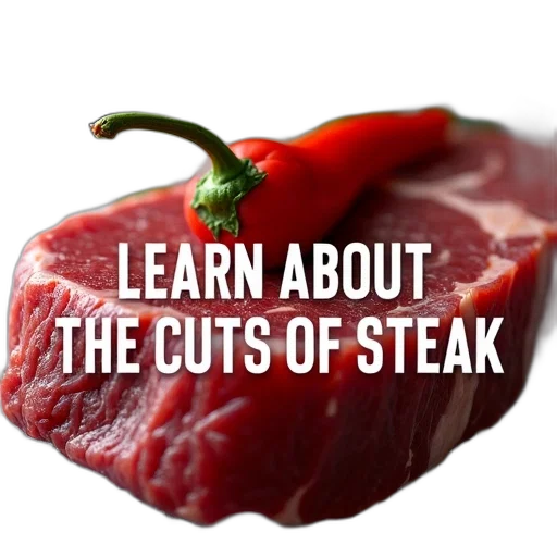 food, close-up, image, raw, steak, red, pepper, top transparent PNG cut-out