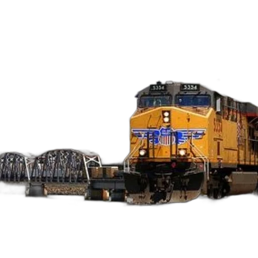 photorealistic, concept art, 3d render, yellow, train, number, 5354, front transparent PNG cut-out