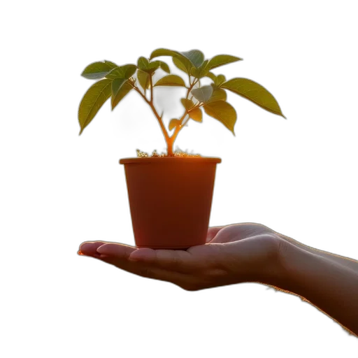 tree, staff, 3d render, photorealistic transparent PNG cut-out