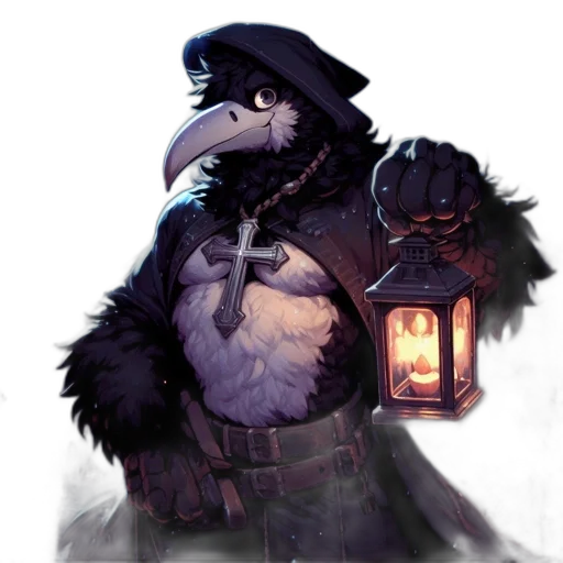 staff, mask, hat, animal, concept art, fantasy art, pixel art, comic book art transparent PNG cut-out