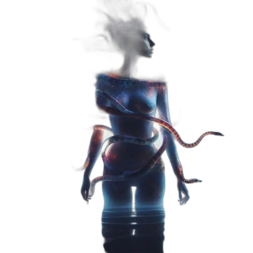 dress, robot, creature, mask, concept art, cyberpunk, fantasy art, pixel art transparent PNG cut-out