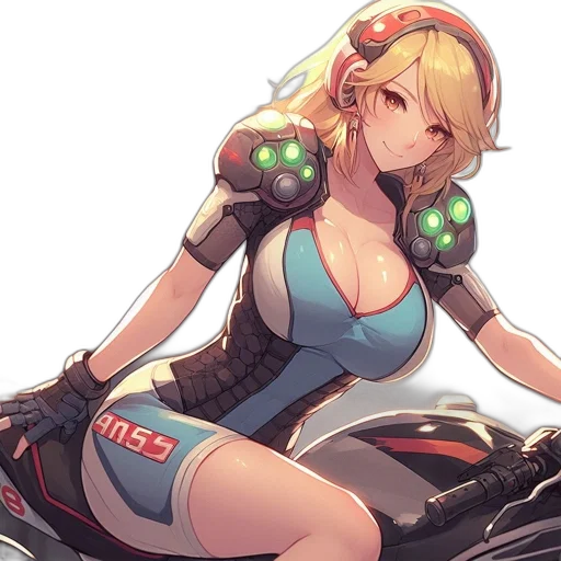 robot, weapon, concept art, anime, cyberpunk, pixel art, animated, female transparent PNG cut-out