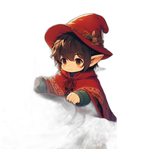 staff, hat, dragon, weapon, fantasy art, pixel art, concept art, anime transparent PNG cut-out