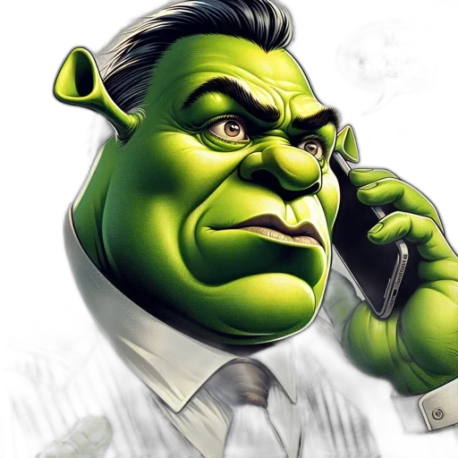 comic book art, concept art, photorealistic, anthropomorphic, figure, half, ogre, man transparent PNG cut-out