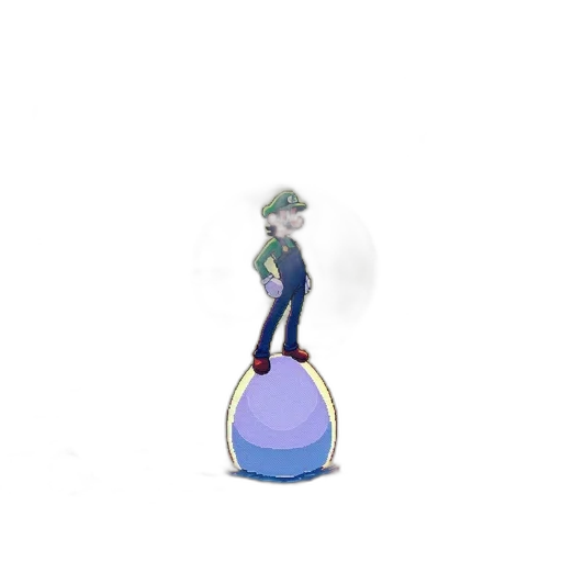 bottle, hat, robot, staff, concept art, 3d render, pixel art, vaporwave transparent PNG cut-out