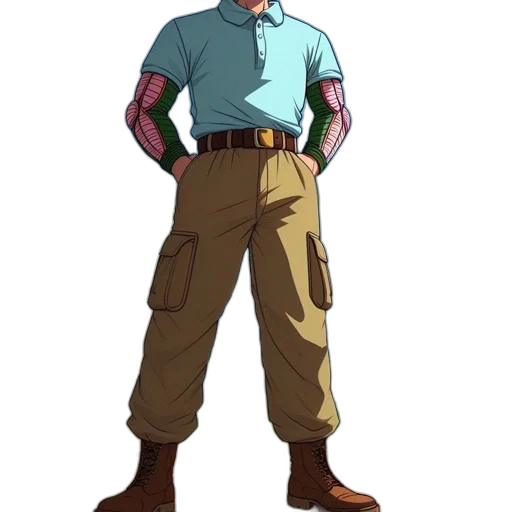 staff, jacket, animal, concept art, anime, cartoon, pixel art, pastel transparent PNG cut-out