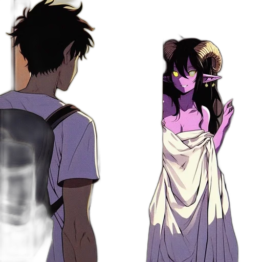 dress, mask, concept art, anime, comic book art, vaporwave, outer space, fire transparent PNG cut-out