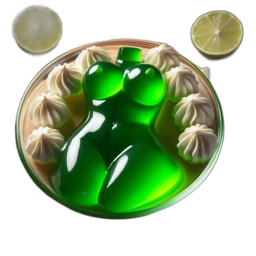 jewelry, food, crown, furniture, 3d render, green, artistic, display transparent PNG cut-out